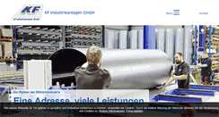 Desktop Screenshot of kf-industrieanlagen.de