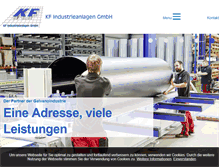 Tablet Screenshot of kf-industrieanlagen.de
